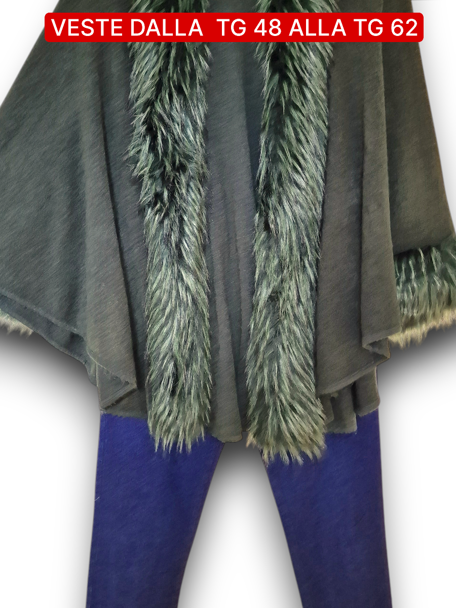 Maxi Mantella Con Pelliccia Lulu
