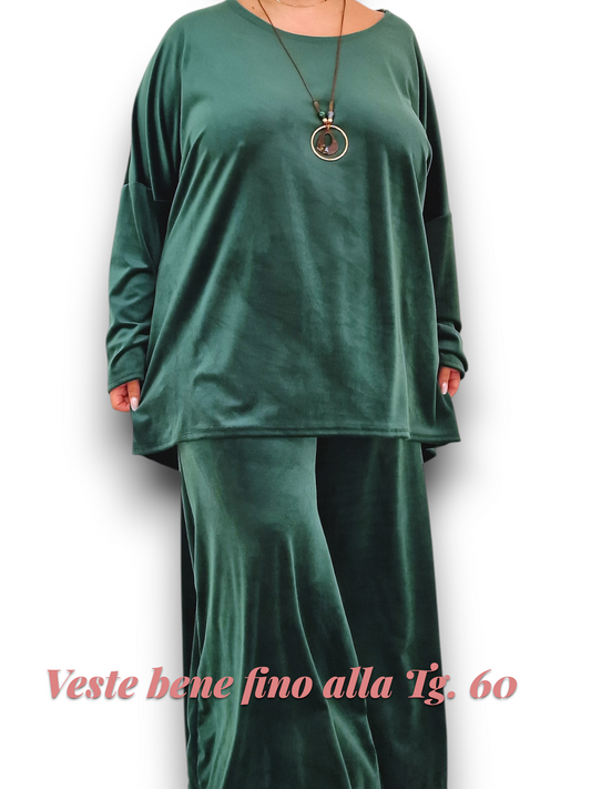Maxi Maglia con  Collana in Velluto Iginia