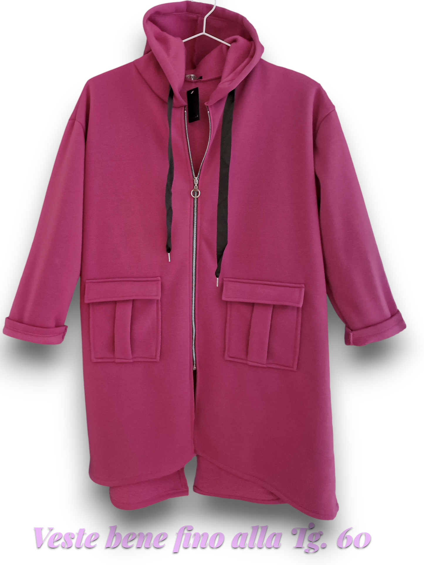 Maxi Felpa Taglie Forti  Made in Italy Coley