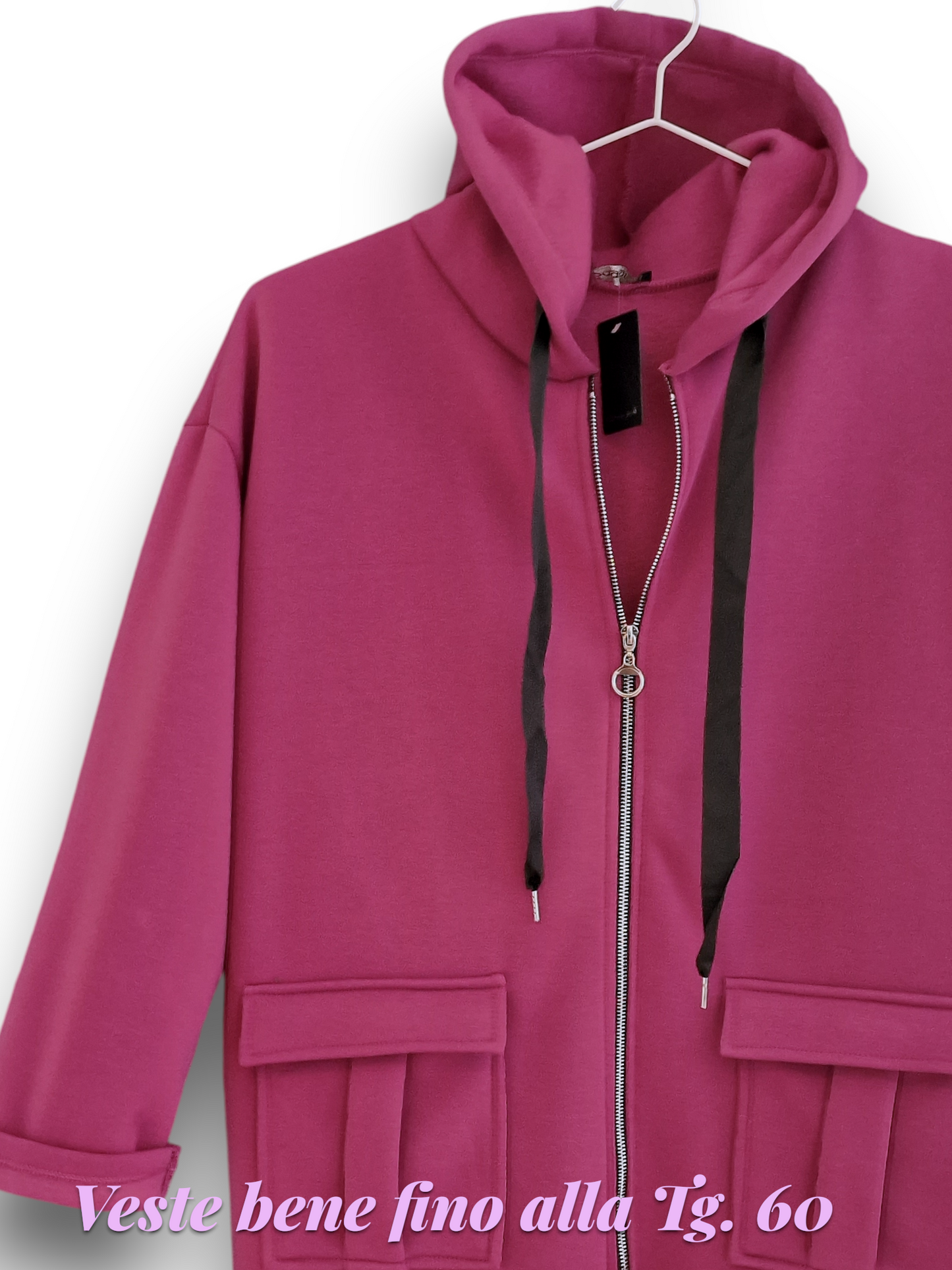 Maxi Felpa Taglie Forti  Made in Italy Coley