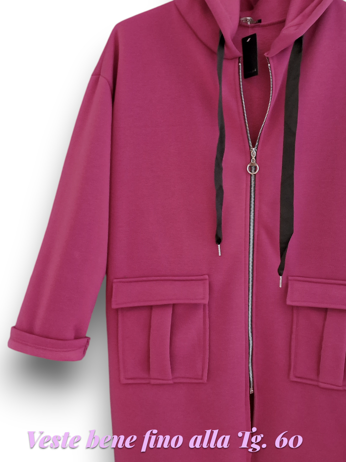 Maxi Felpa Taglie Forti  Made in Italy Coley