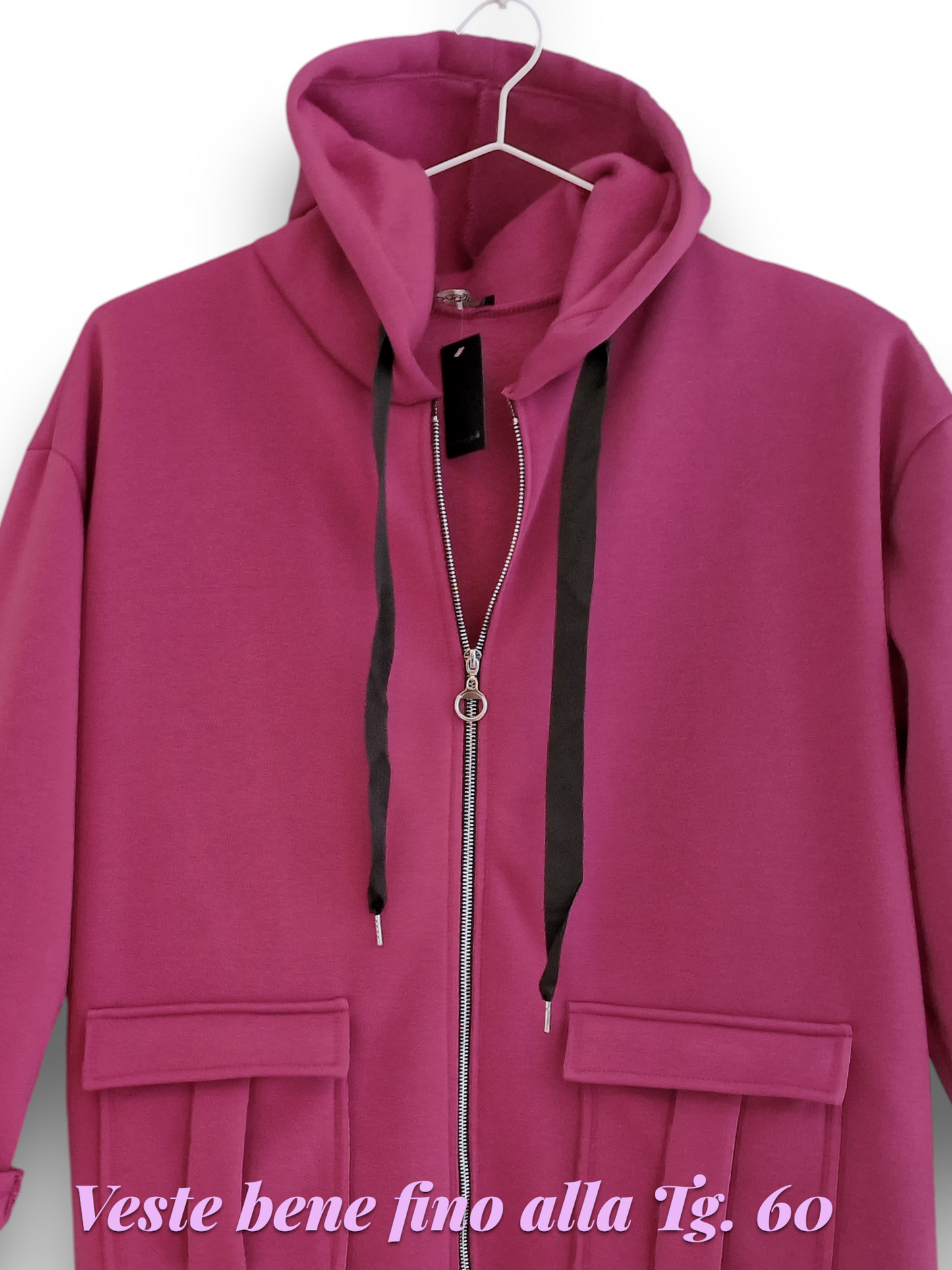 Maxi Felpa Taglie Forti  Made in Italy Coley