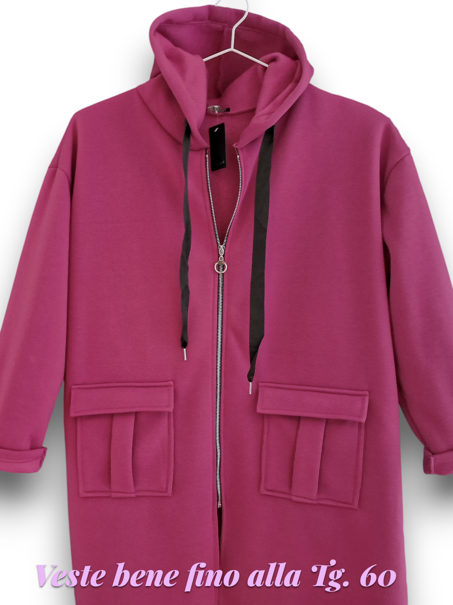 Maxi Felpa Taglie Forti  Made in Italy Coley