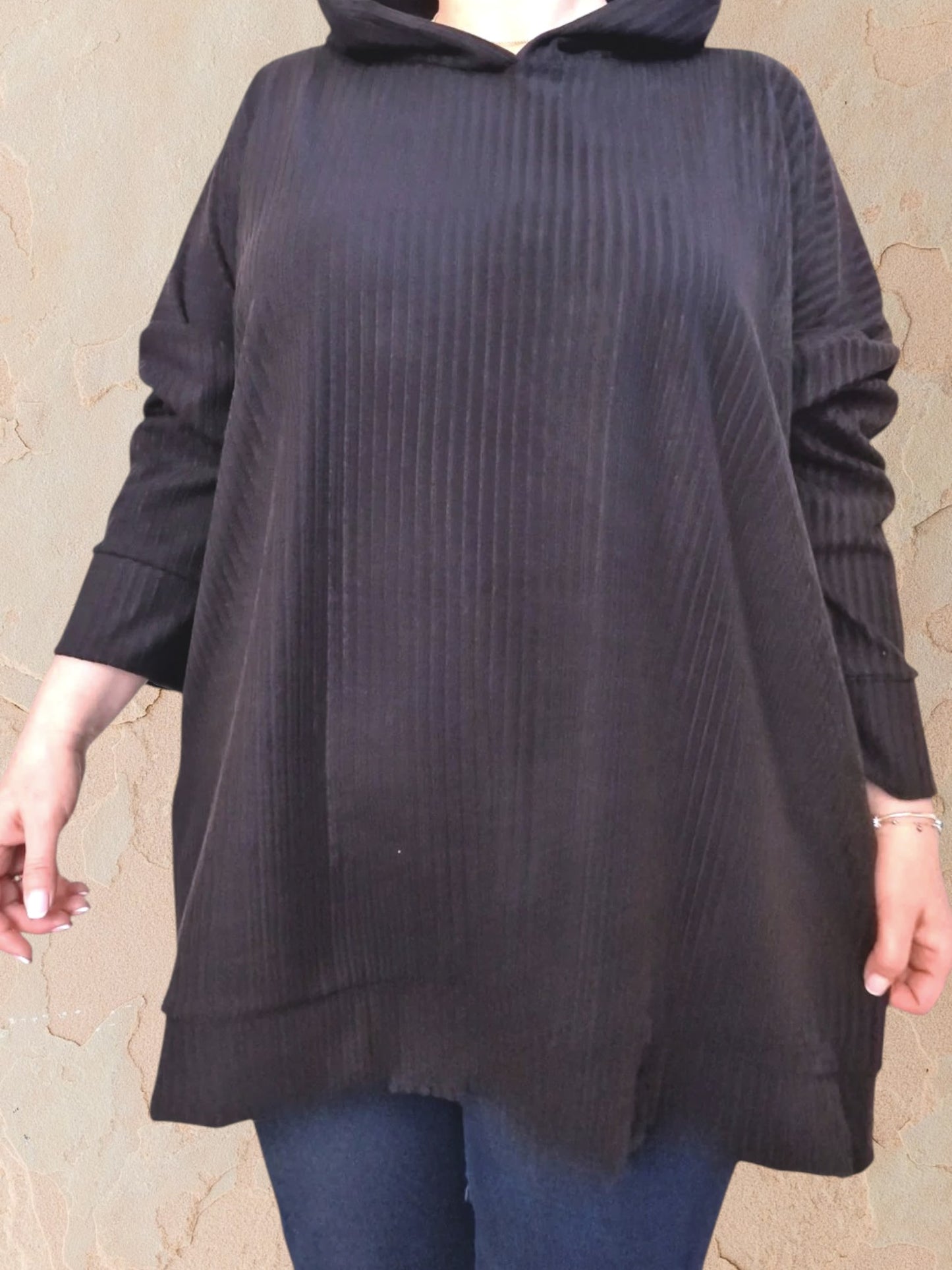 Maxi Felpa Taglie Forti  Made in Italy Sonia