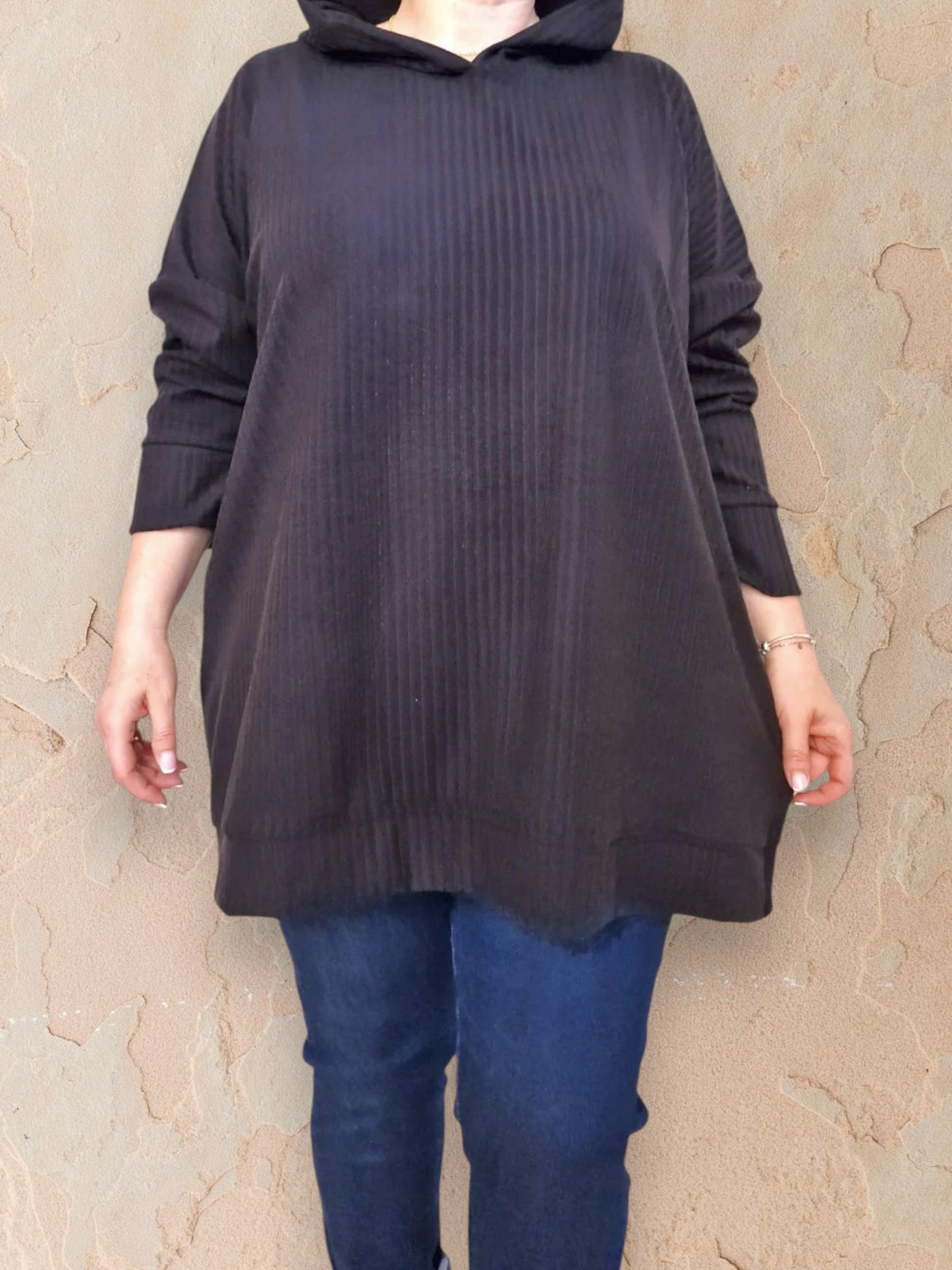 Maxi Felpa Taglie Forti  Made in Italy Sonia