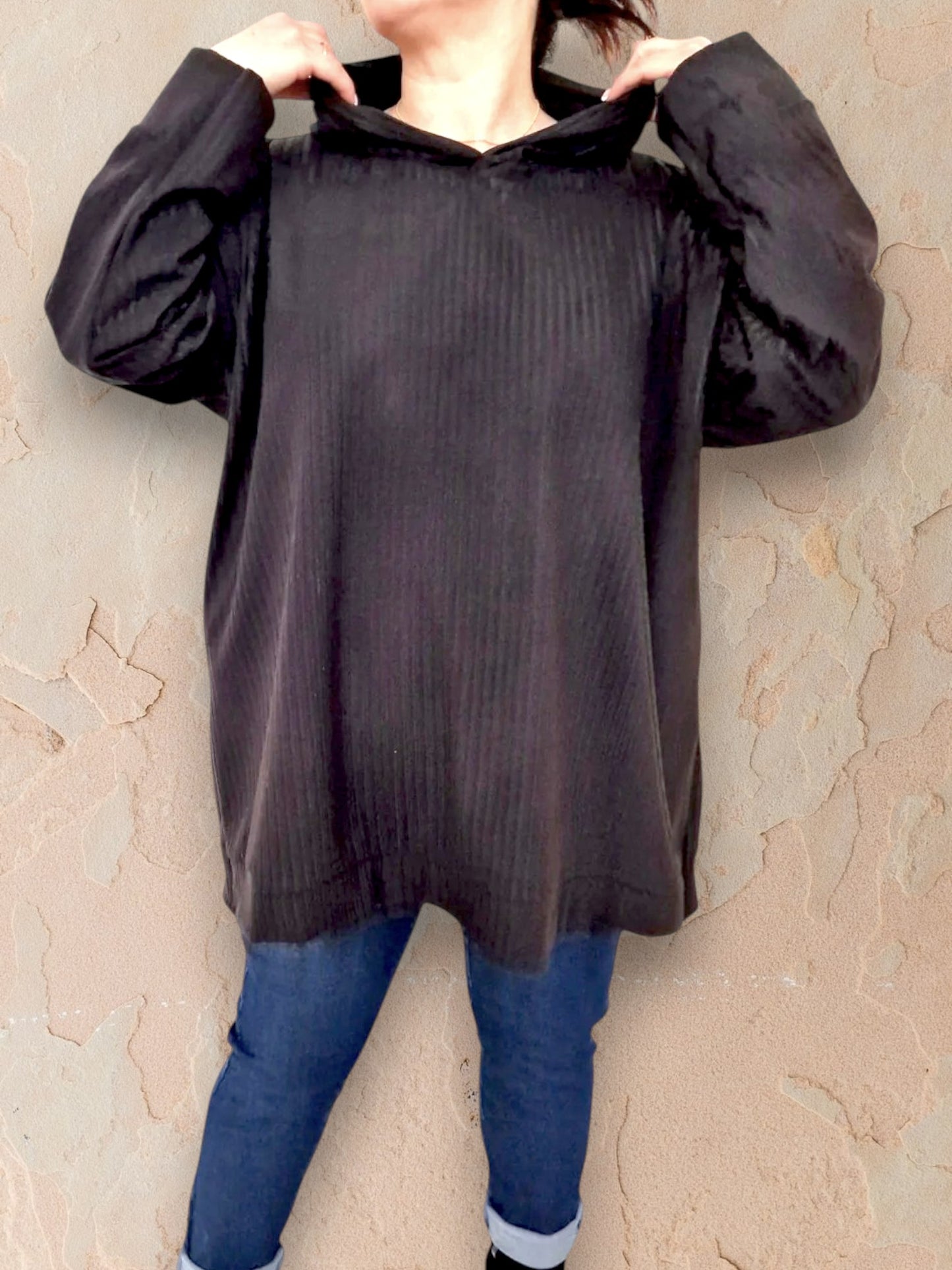 Maxi Felpa Taglie Forti  Made in Italy Sonia