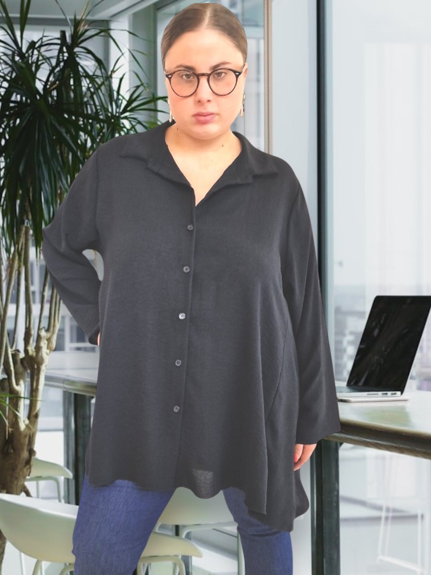 Maxi Camicia Taglie Forti Evelina