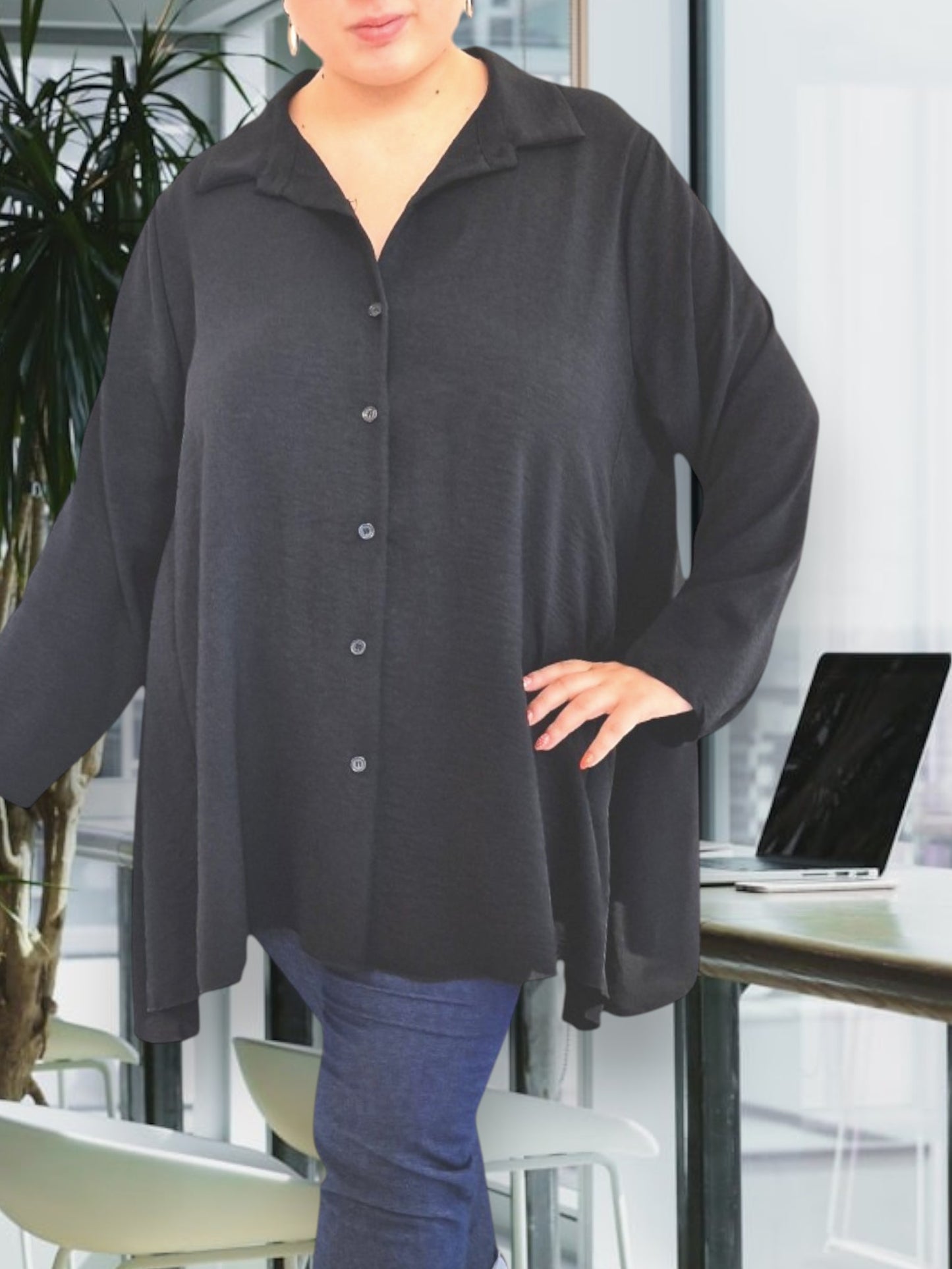 Maxi Camicia Taglie Forti Evelina