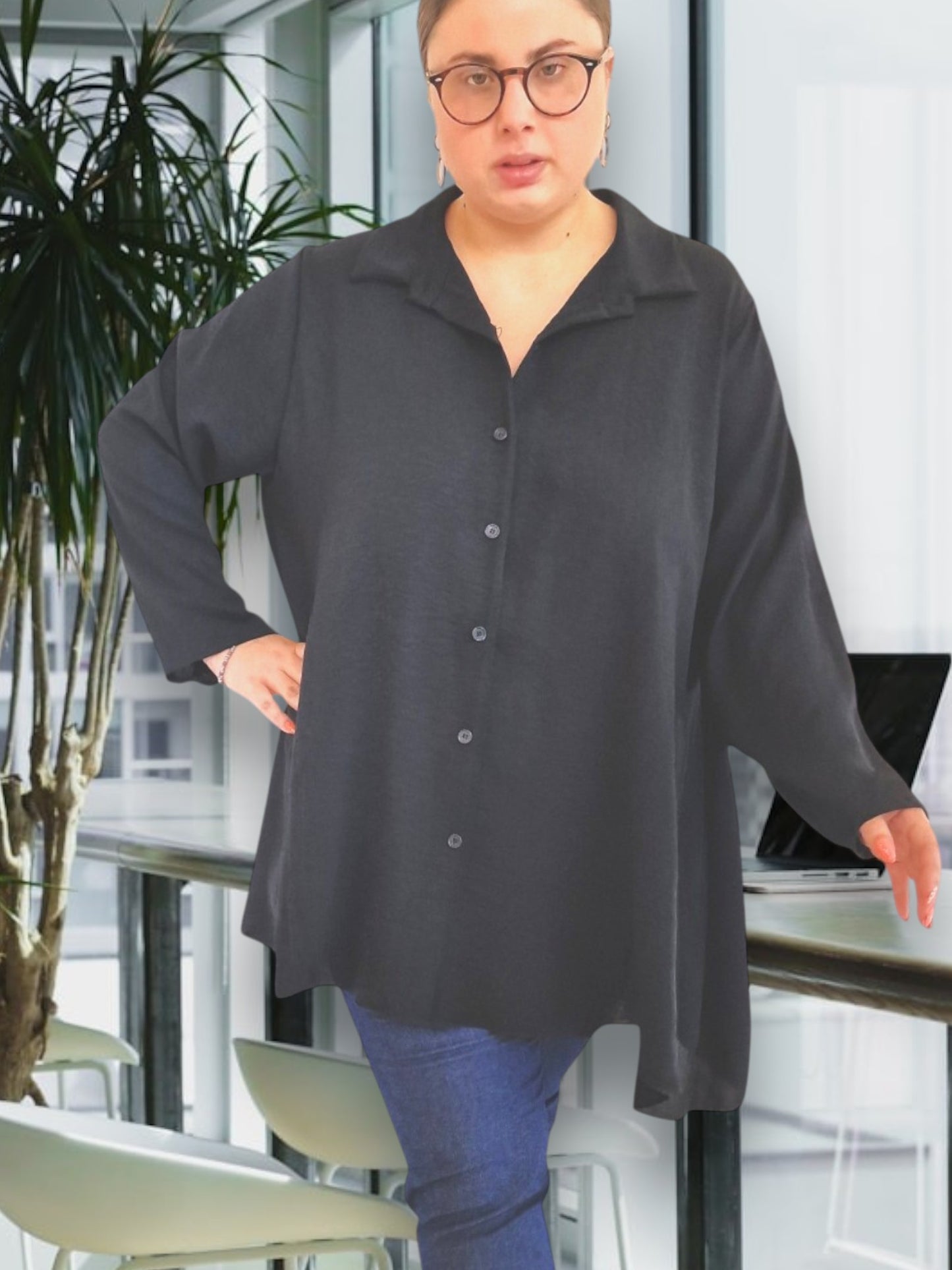 Maxi Camicia Taglie Forti Evelina