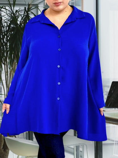 Maxi Camicia Taglie Forti Esmeralda