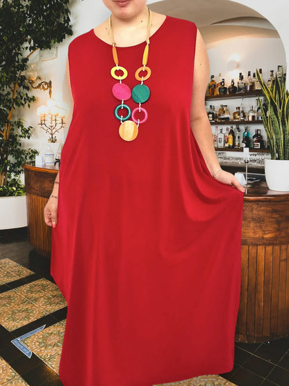 Maxi Abito in Crepe Glenda