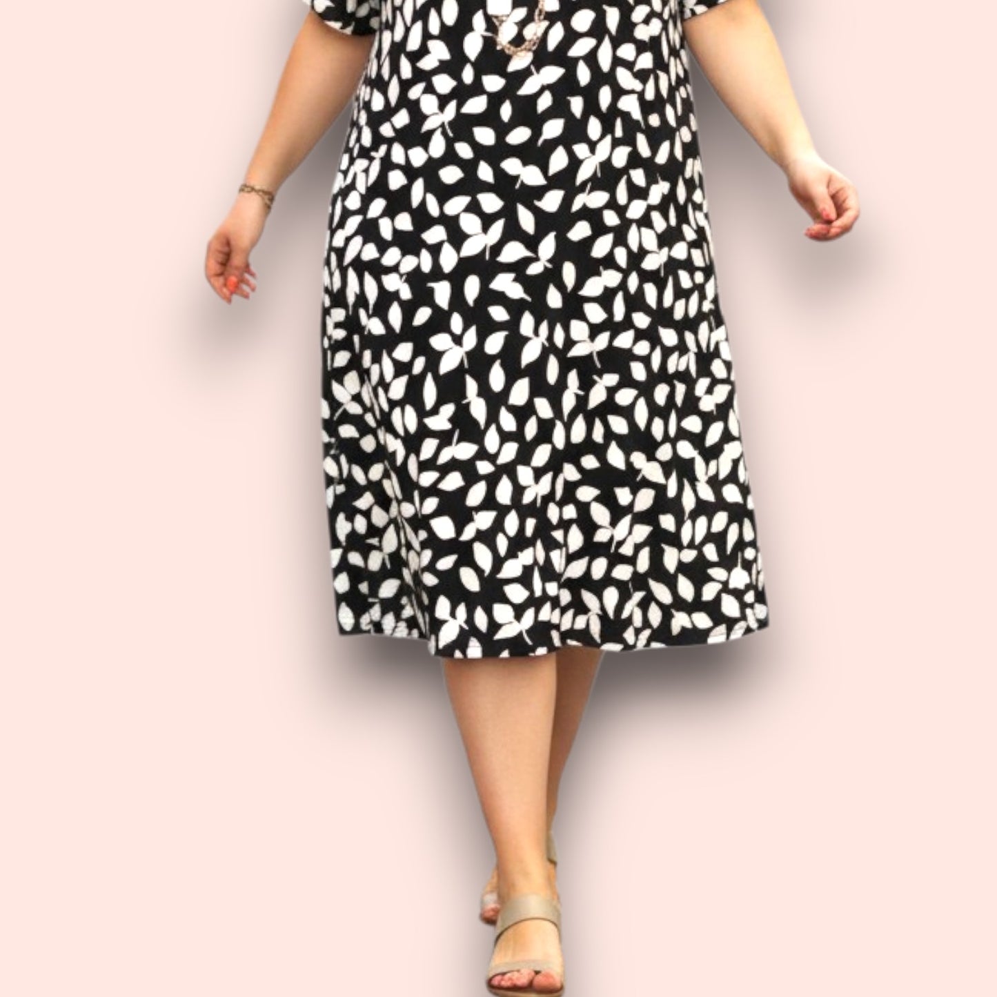 Maxi Abito in Crepe Fantasia Salvia