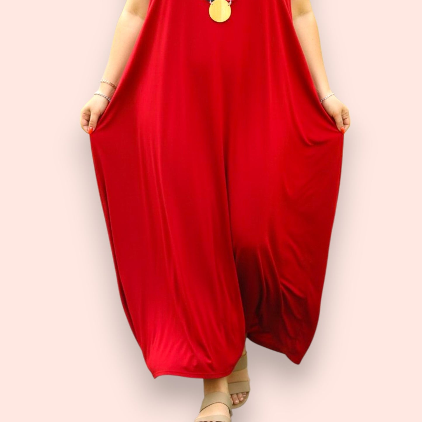 Maxi Abito in Crepe Glenda