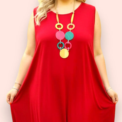 Maxi Abito in Crepe Glenda