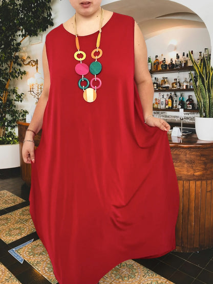 Maxi Abito in Crepe Glenda