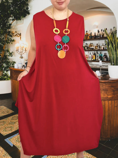 Maxi Abito in Crepe Glenda