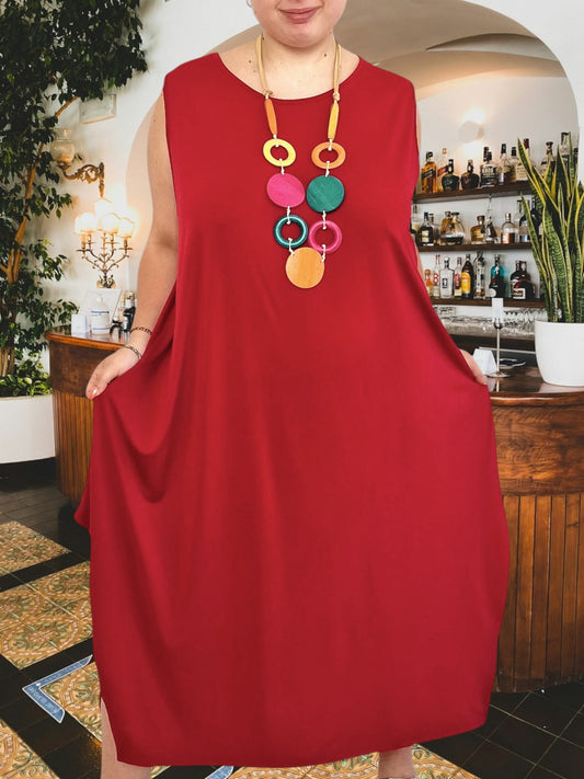 Maxi Abito in Crepe Glenda