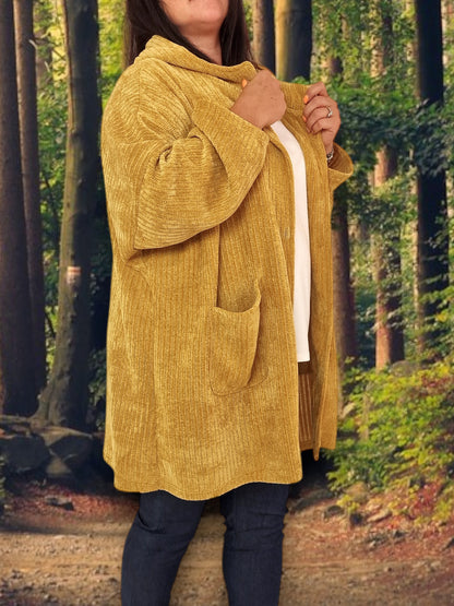 Maxi Giacca Taglia Grande Con Cappuccio Mida