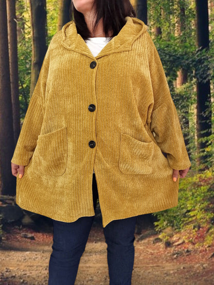 Maxi Giacca Taglia Grande Con Cappuccio Mida