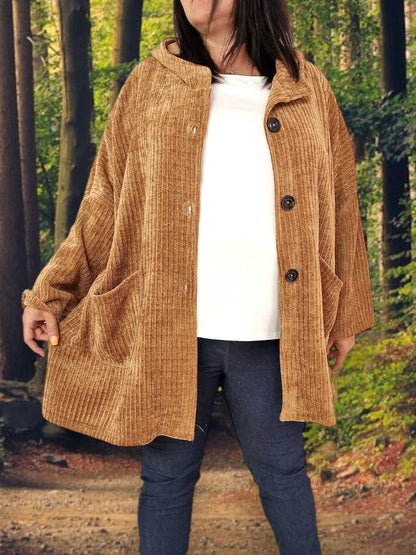 Maxi Giacca Taglia Grande Con Cappuccio Malla Con Cappuccio