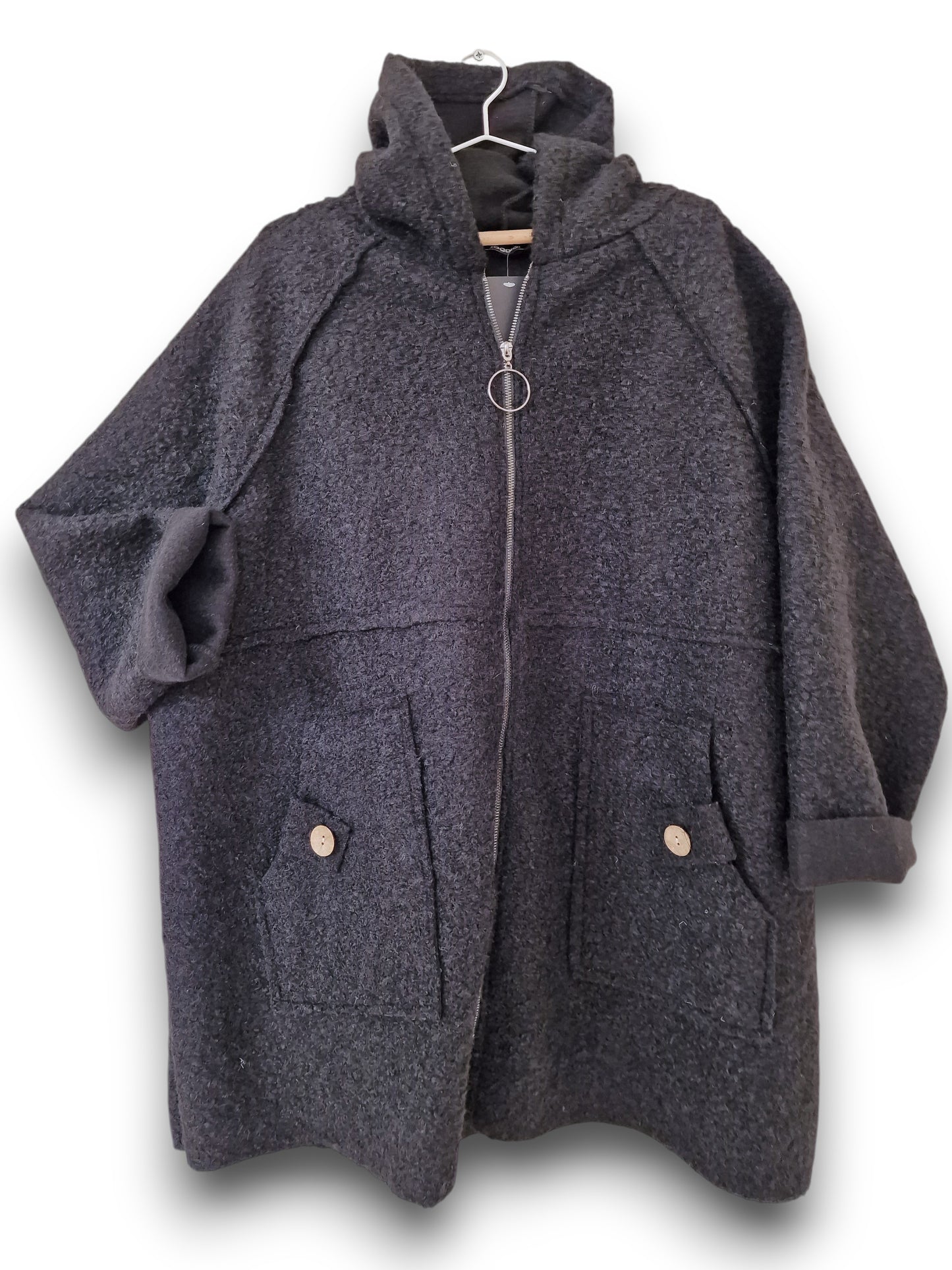 Maxi Giacca Lana Cotta Moena