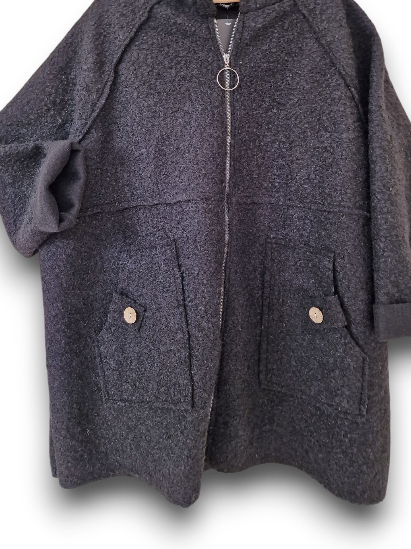 Maxi Giacca Lana Cotta Moena