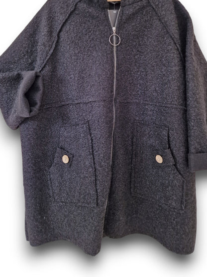 Maxi Giacca Lana Cotta Moena