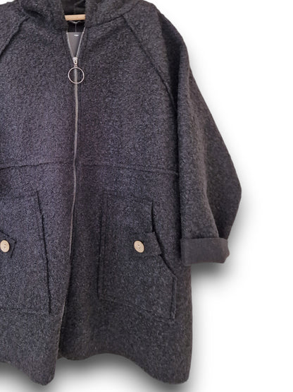 Maxi Giacca Lana Cotta Moena