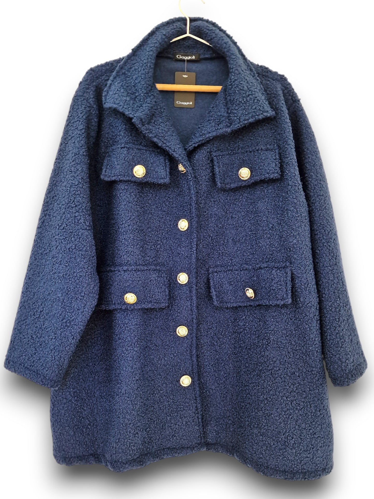 Maxi Giacca Lana Cotta Barcis