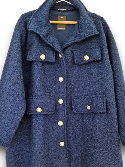 Maxi Giacca Lana Cotta Barcis