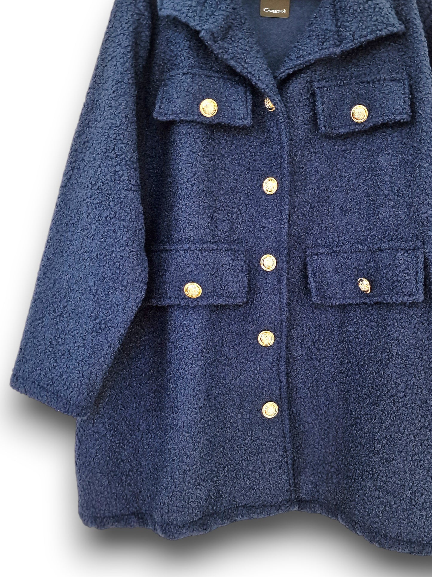 Maxi Giacca Lana Cotta Barcis