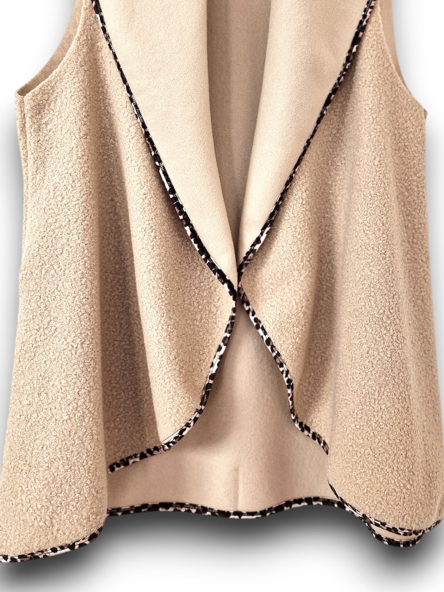 Maxi Gilet Taglie Forti Leda -  Made in Italy