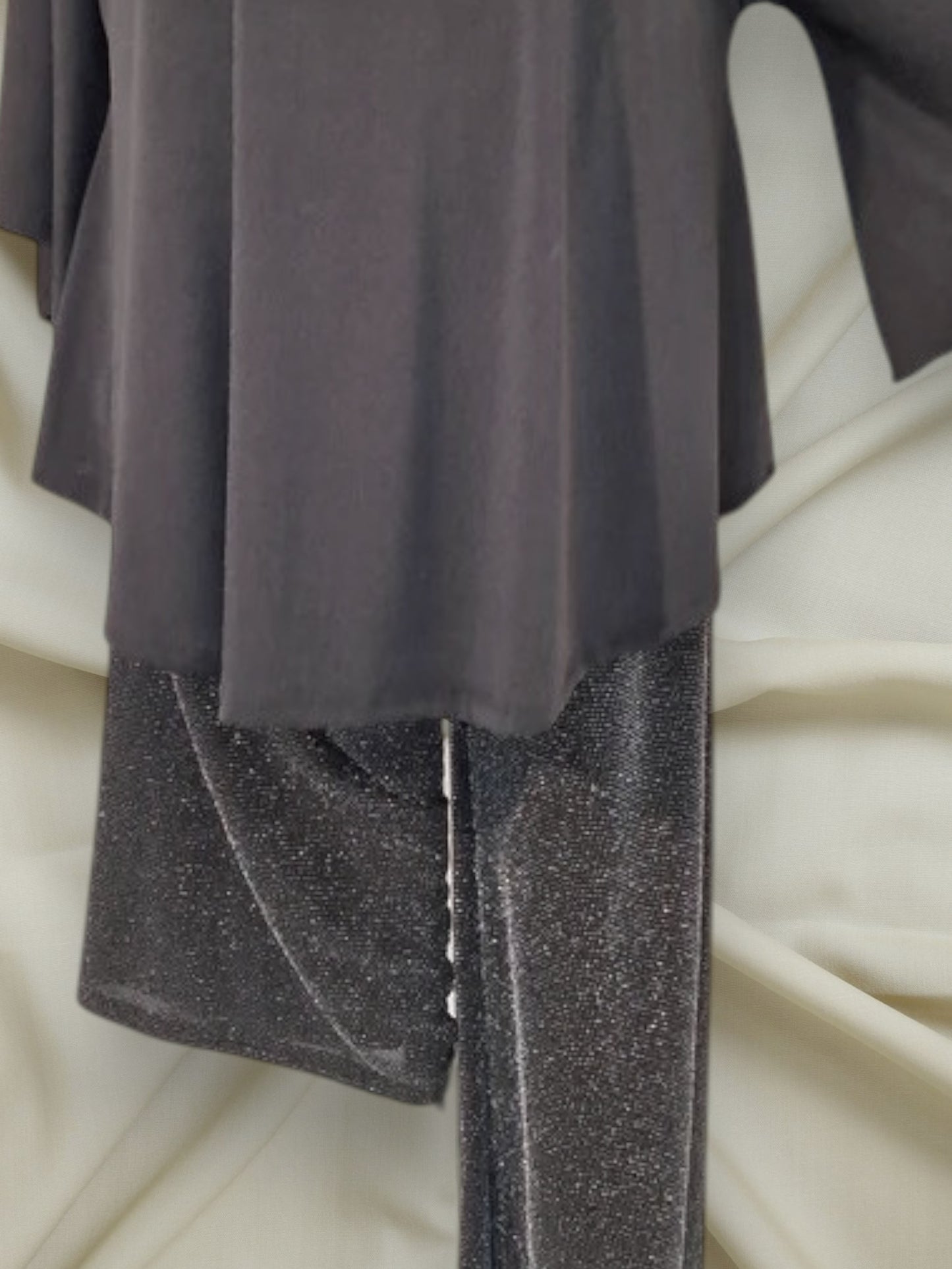 Completo  Taglie Forti Argento - Made in Italy