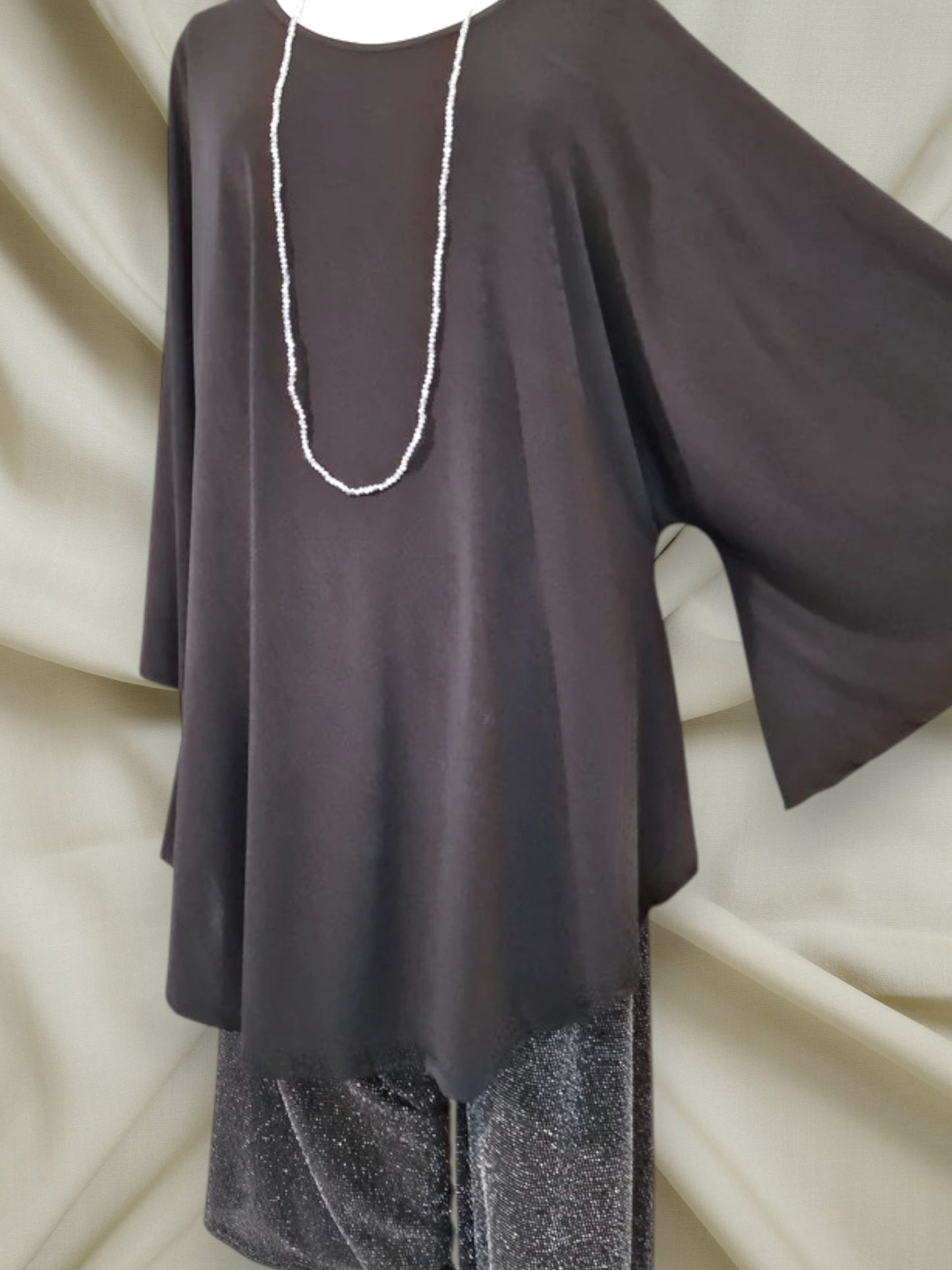 Completo  Taglie Forti Argento - Made in Italy