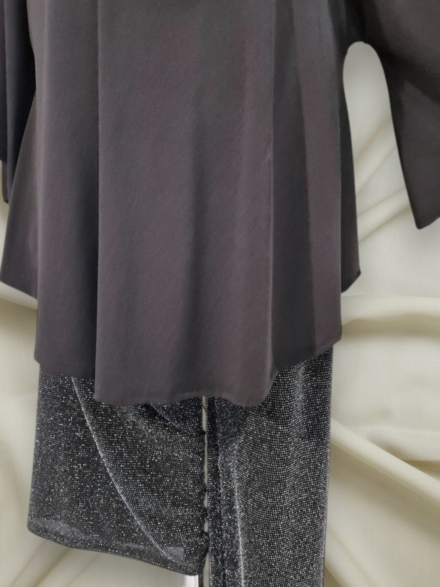 Completo  Taglie Forti Argento - Made in Italy