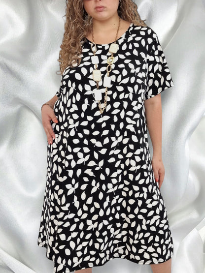 Maxi Abito in Crepe Fantasia Salvia