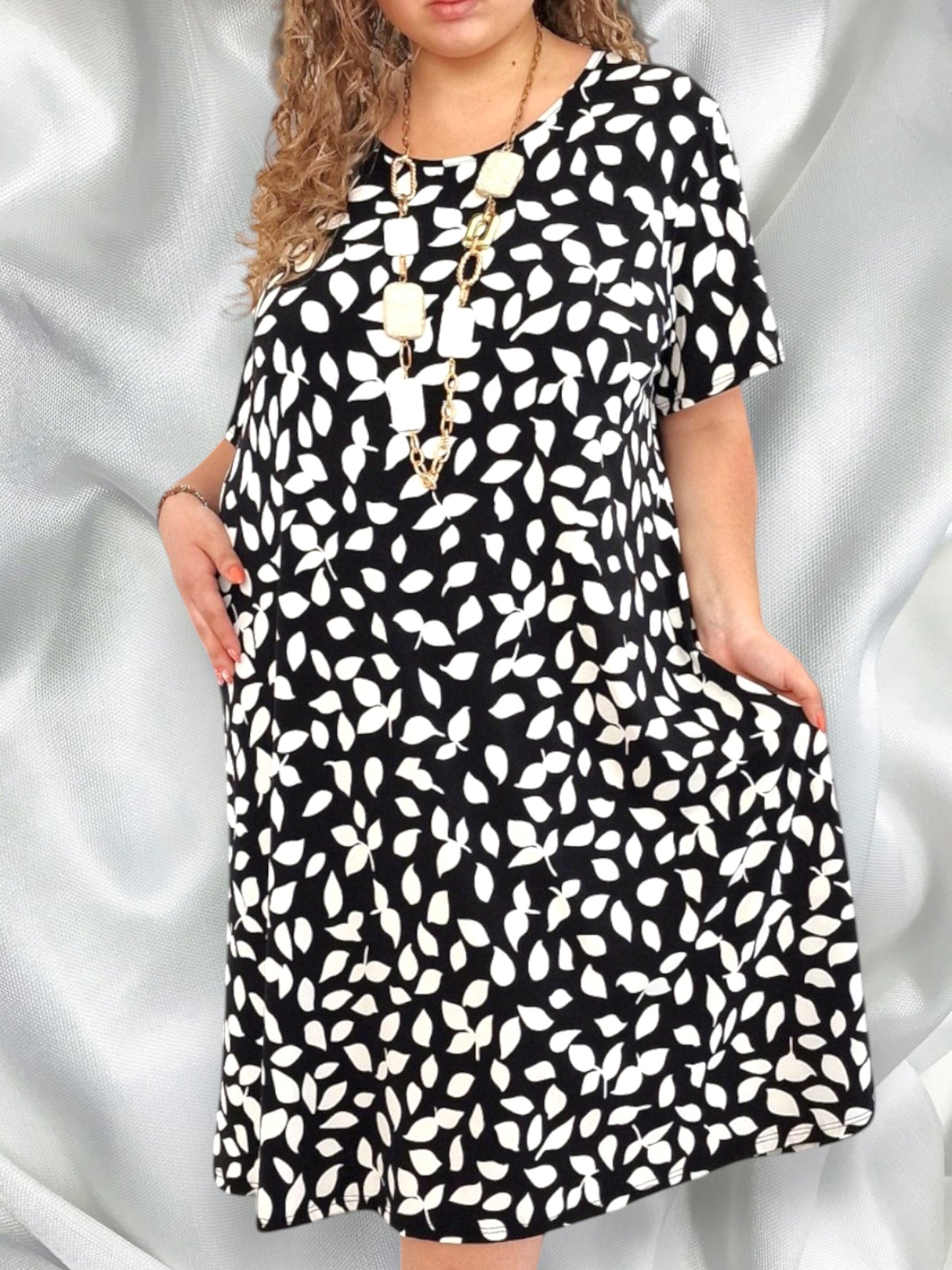 Maxi Abito in Crepe Fantasia Salvia