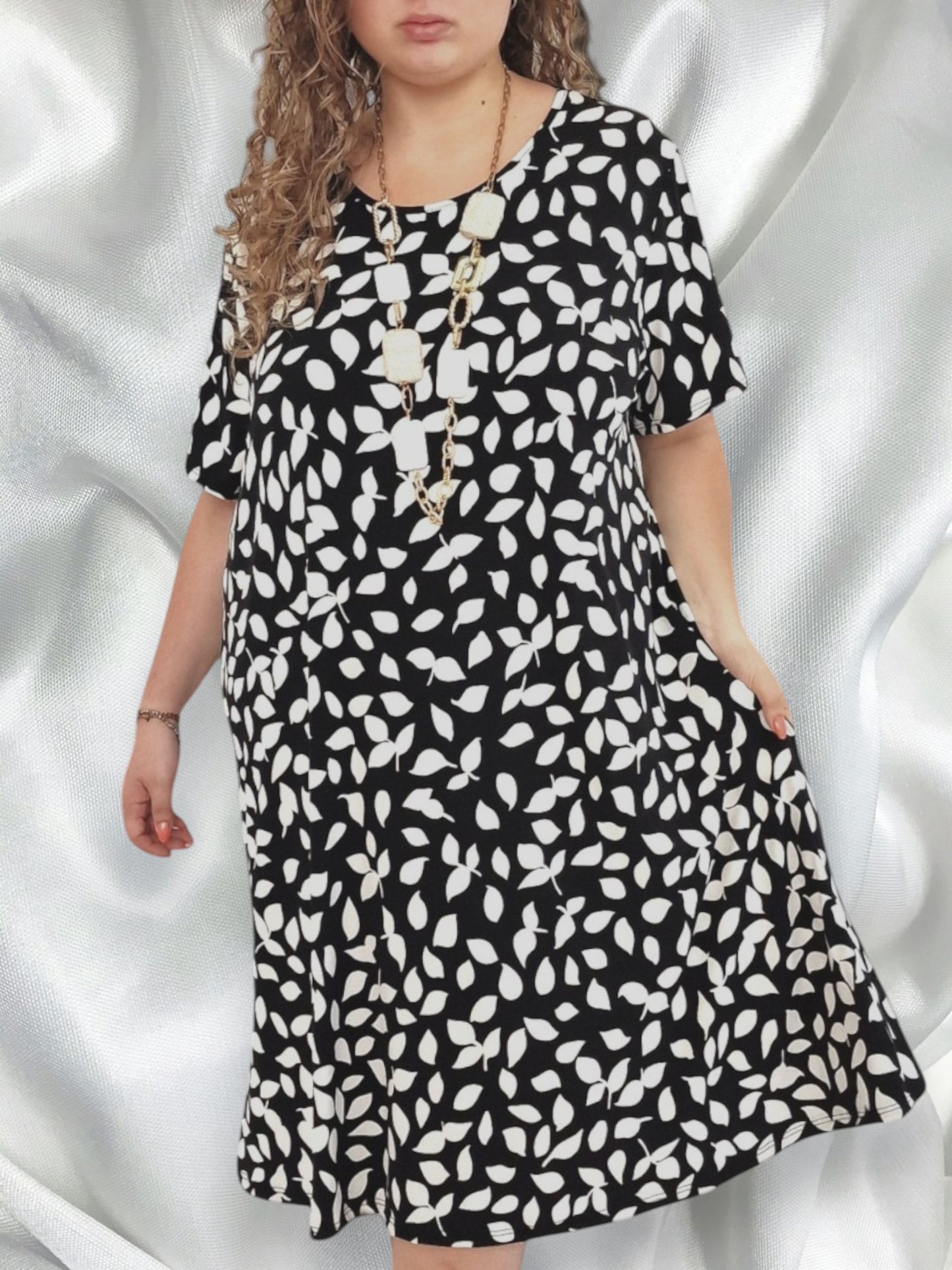 Maxi Abito in Crepe Fantasia Salvia