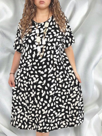 Maxi Abito in Crepe Fantasia Salvia