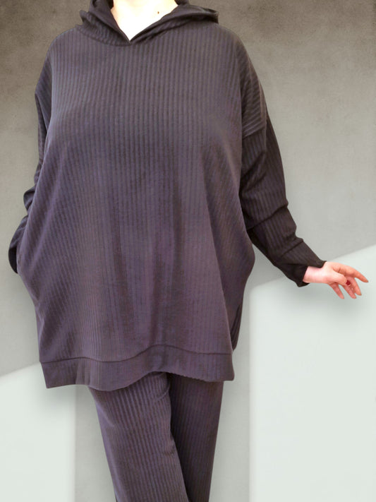 Maxi Completo in Felpa Taglie Forti Elda