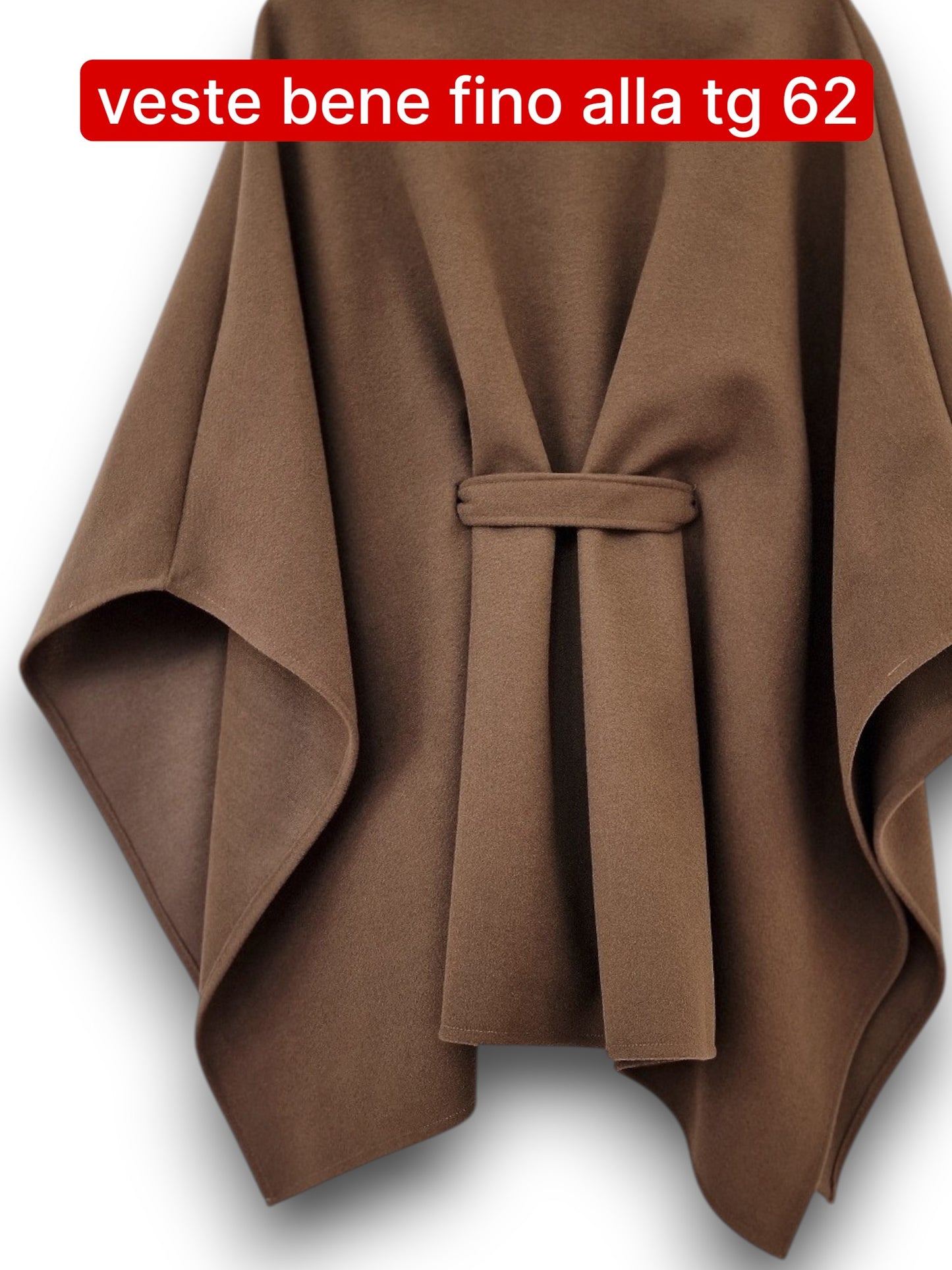 Maxi Mantella con Cinta Taglie Forti  Ava