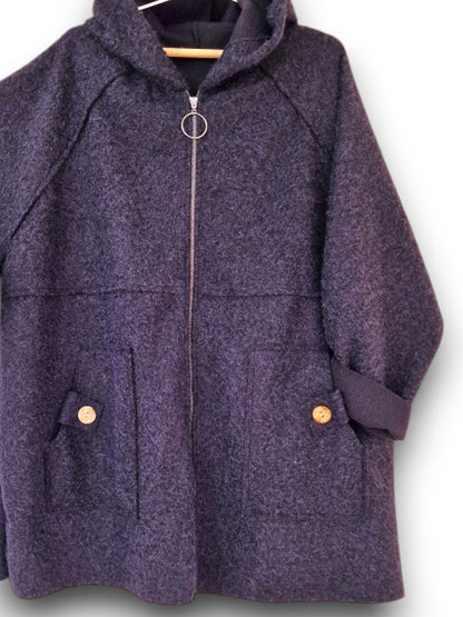 Maxi Giacca Lana Cotta Ravalles