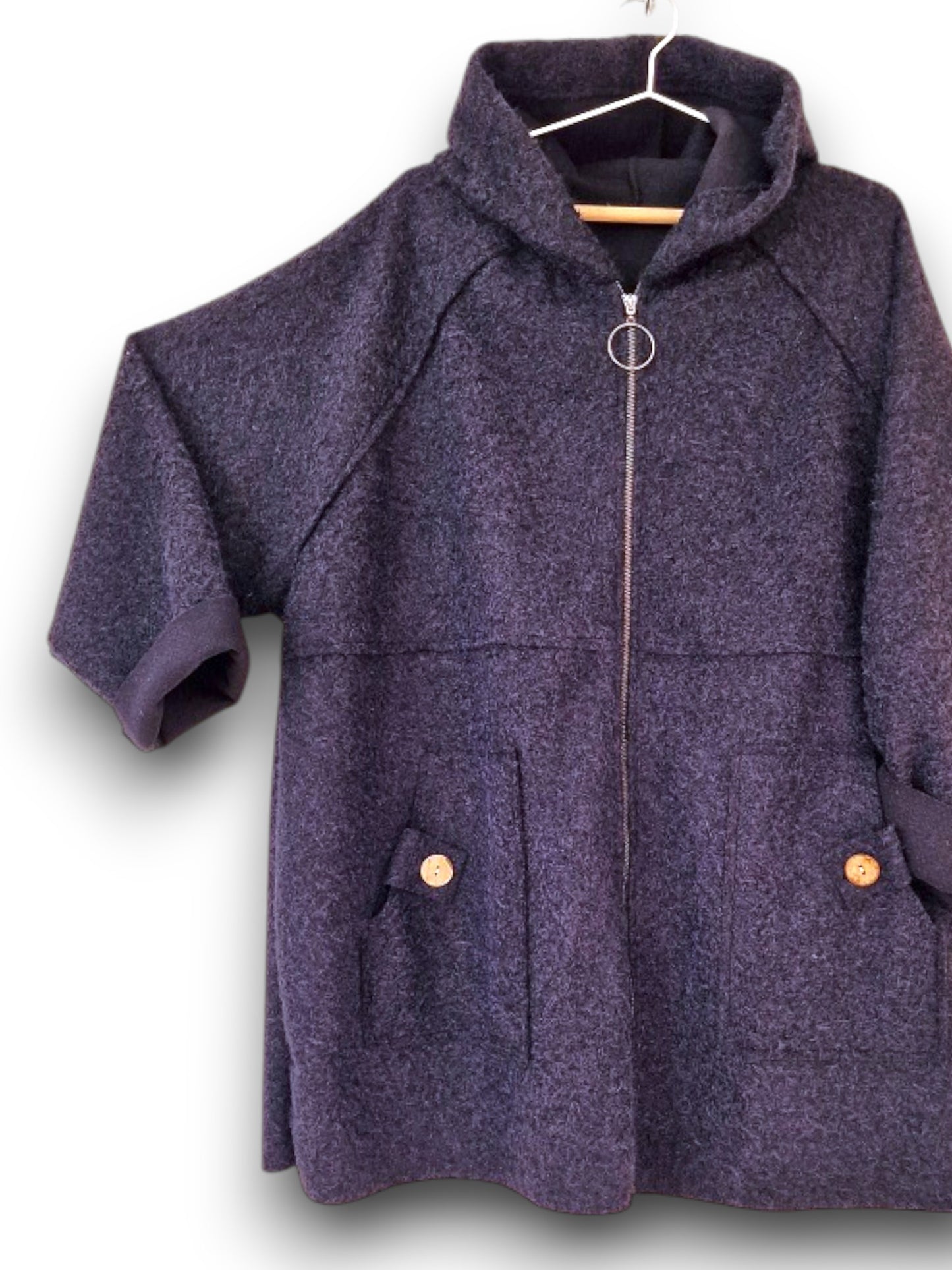 Maxi Giacca Lana Cotta Ravalles