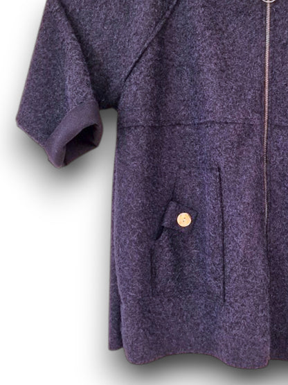 Maxi Giacca Lana Cotta Ravalles