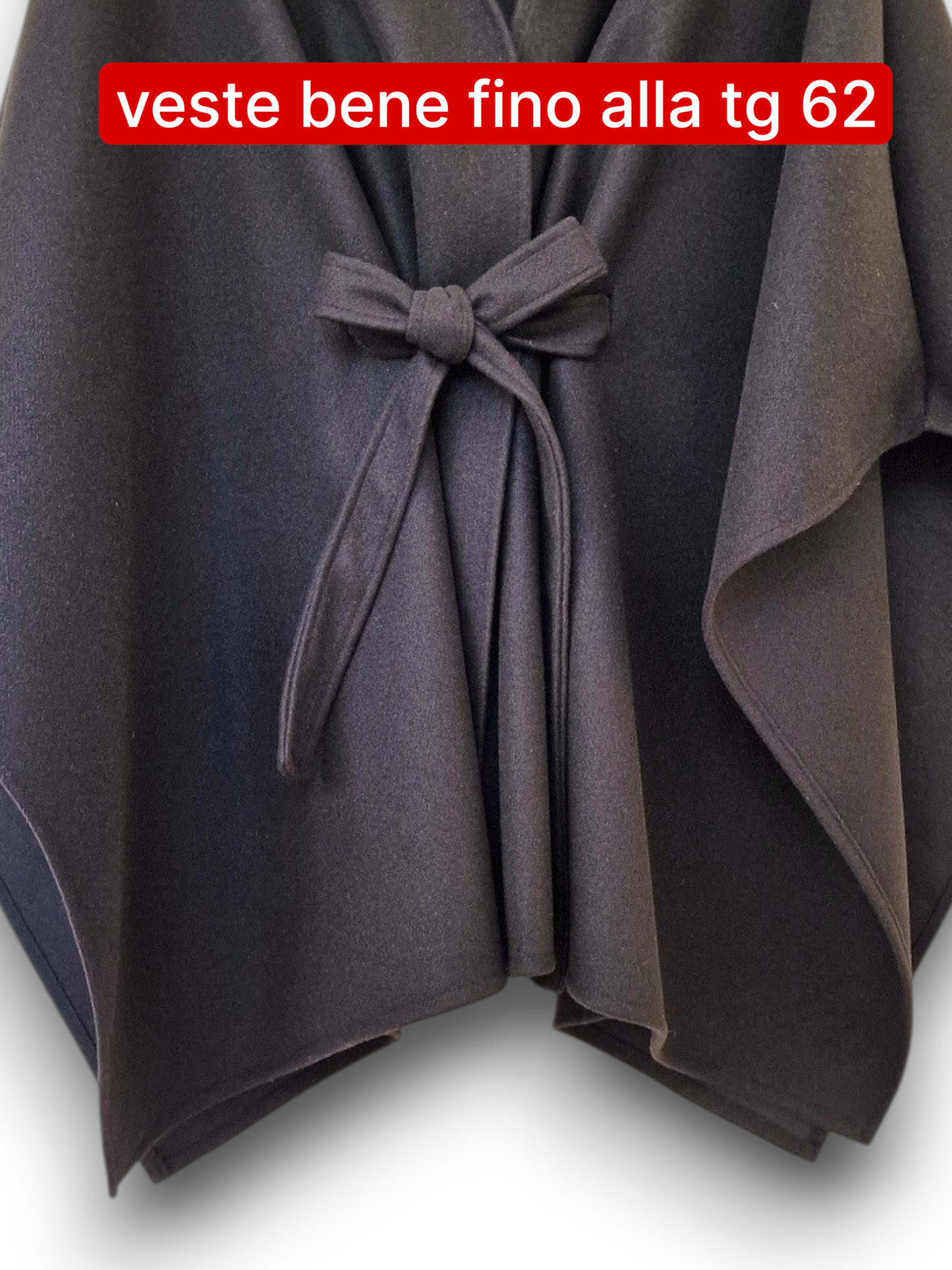 Maxi Mantella con Cinta Taglie Forti  Arca