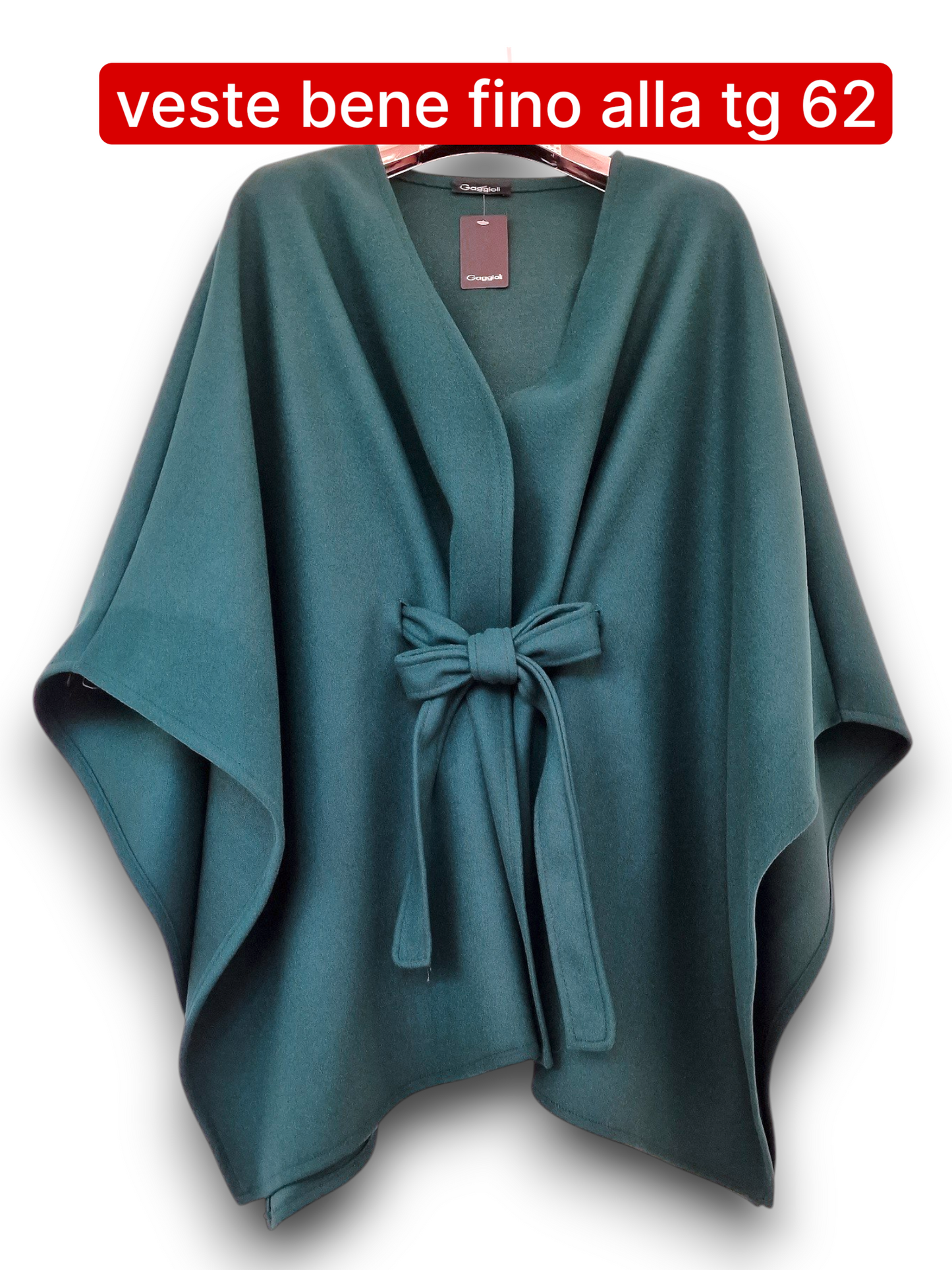 Maxi Mantella con Cinta Taglie Forti Ascania