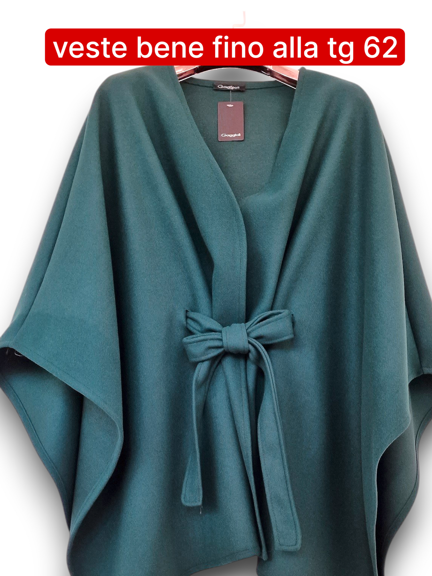 Maxi Mantella con Cinta Taglie Forti Ascania