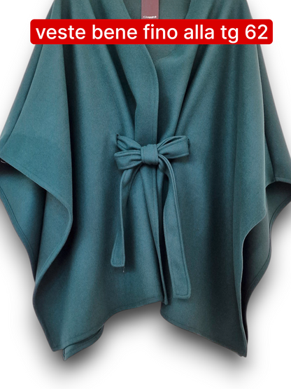 Maxi Mantella con Cinta Taglie Forti Ascania