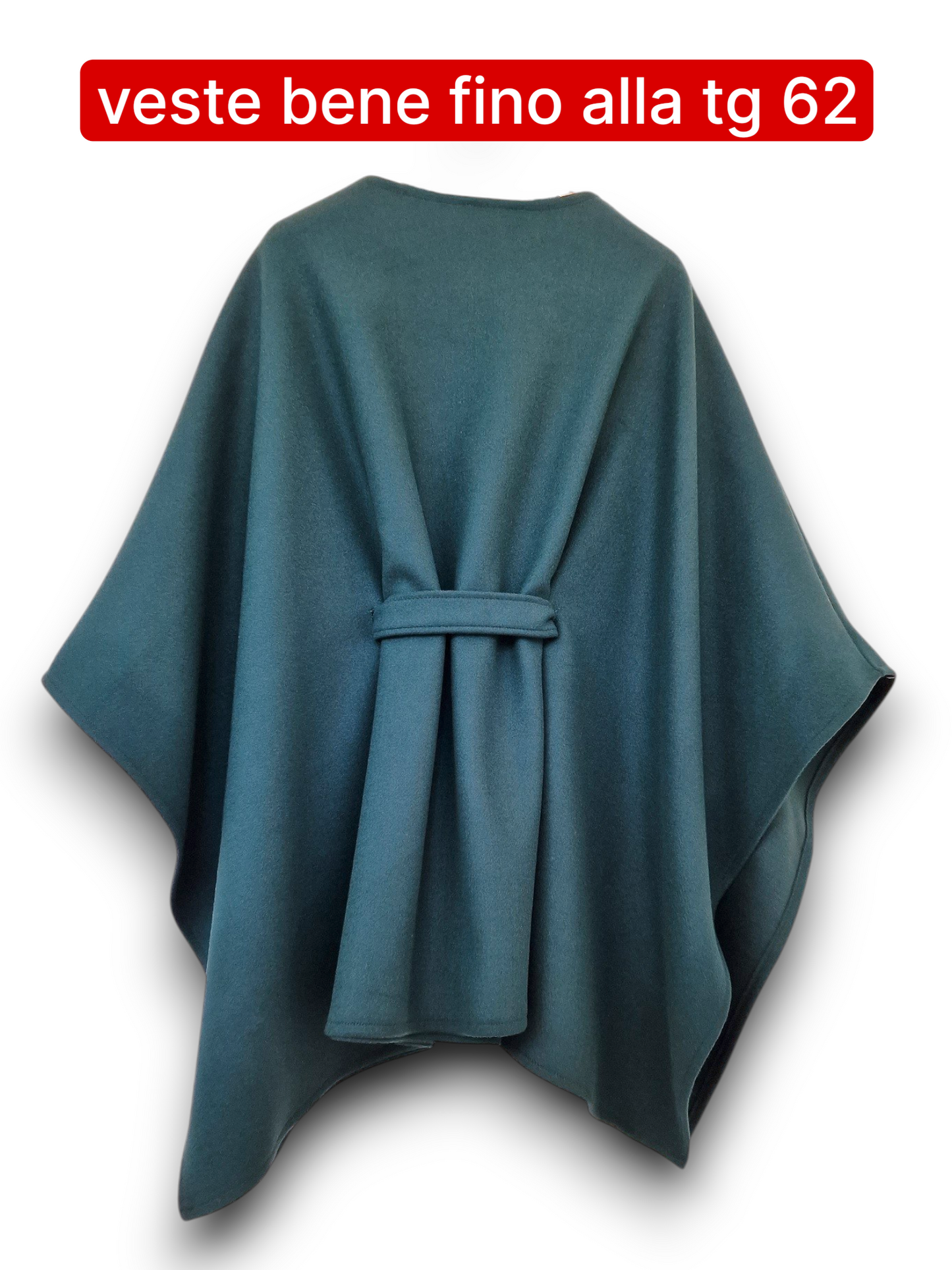 Maxi Mantella con Cinta Taglie Forti Ascania