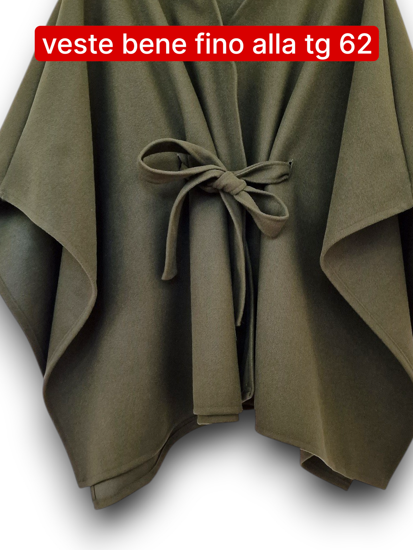 Maxi Mantella con Cinta Taglie Forti  Alina